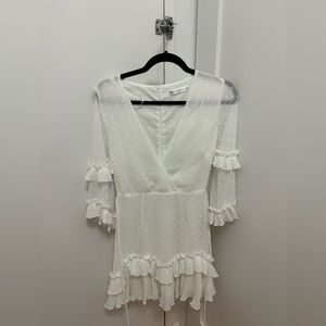 White long sleeve dress